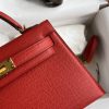 Replica Hermès Kelly Epsom Bright Red - ultra-realistic fake purse