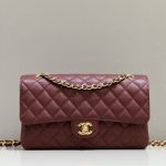 CHANEL Classic Flap 25cm Red - chanel large flap replica front view