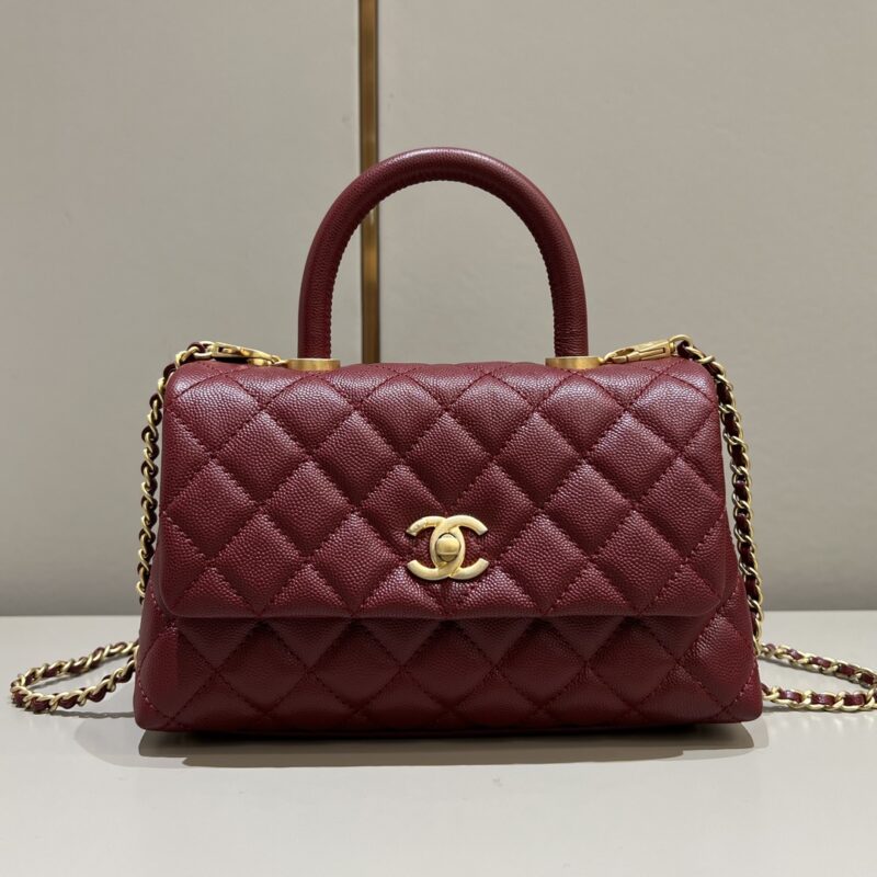 CHANEL 23P Coco Red - fake chanel coco red front view