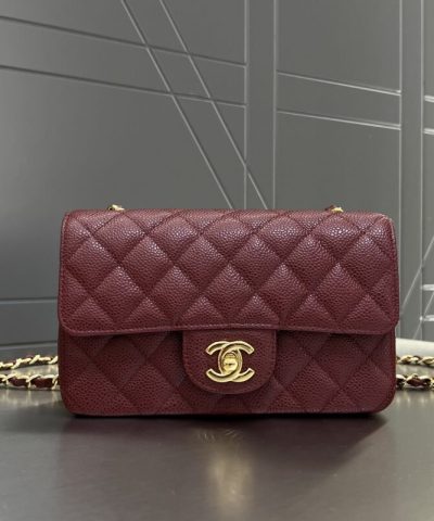 CHANEL Classic Flap 20cm  Burgundy