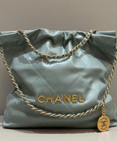 CHANEL 22 Medium Handbag Mint Green