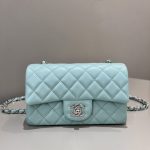 CHANEL Classic Flap 20cm Tiffany - chanel bag replica front view