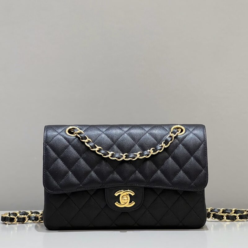 20230105_i1672860766_9009_0.jpg CHANEL Classic Flap 23cm Black Caviar - chanel medium flap dupe front view