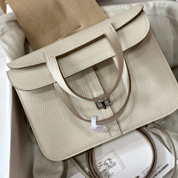 Replica Hermès Halzan White