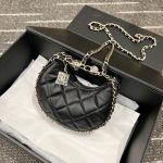 CHANEL 23P Crescent Bag - chanel crescent bag replica front view