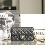 CHANEL CF 17cm Golden Ball Black - chanel golden ball black replica front view