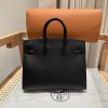 Fake Hermès Birkin Epsom Black Noir Gold - designer handbag clone
