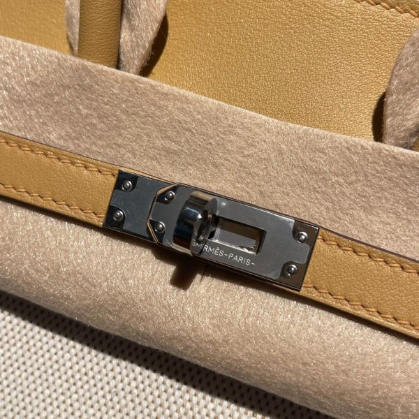 Hermes Birkin Swift Marsala Brown Silver
