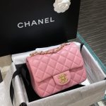 20230604_i1685870563_5963_0.jpg CHANEL Classic Flap 17cm Pink - chanel classic flap dupe front view