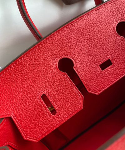 Fake Hermès Birkin Red Togo Gold - 1:1 premium replica handbag