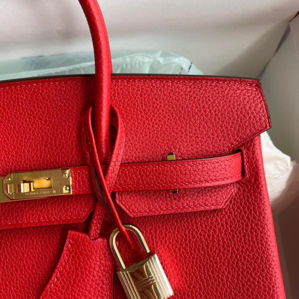 Replica Hermès Birkin Red Togo Gold