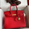 Fake Hermès Birkin Red Togo Gold - best quality fake designer bag