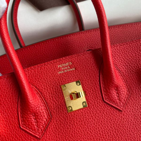 Replica Hermès Birkin Red Togo Gold - 1:1 premium replica handbag