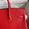 Fake Hermès Birkin Red Togo Gold - premium superclone handbag