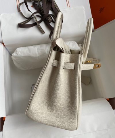 Fake Hermès Birkin White Togo Gold - high-quality designer bag dupe