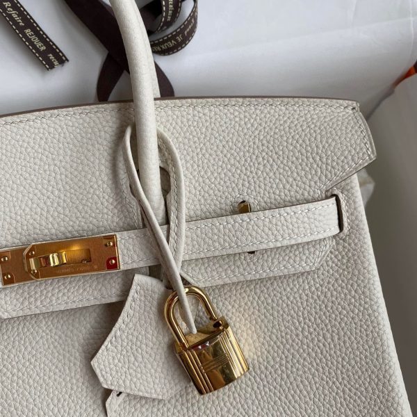 Replica Hermès Birkin White Togo Gold - 1:1 premium replica handbag