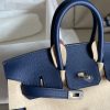 Fake Hermès Birkin Sapphire Blue Togo - elite factory replica handbag