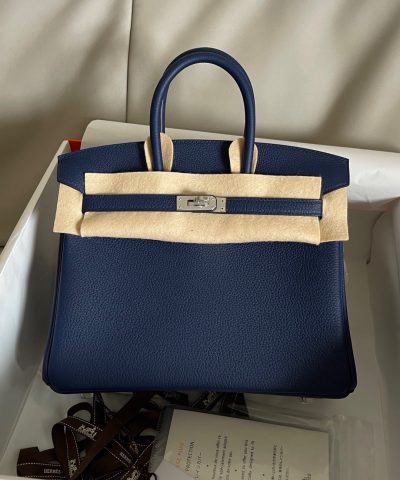 Fake Hermès Birkin Sapphire Blue Togo - premium superclone handbag