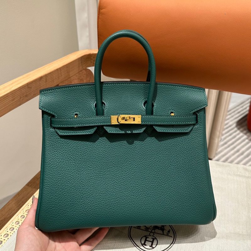 Fake Hermès Birkin Peacock Green Togo - elite factory replica handbag