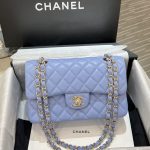 CHANEL Classic Flap 23cm Light Blue - chanel inspired bag front view