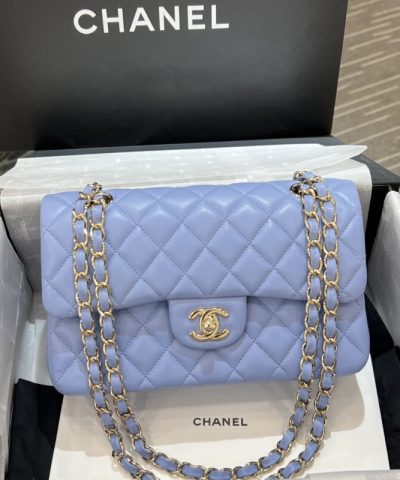 CHANEL Classic Flap 23cm Light Blue
