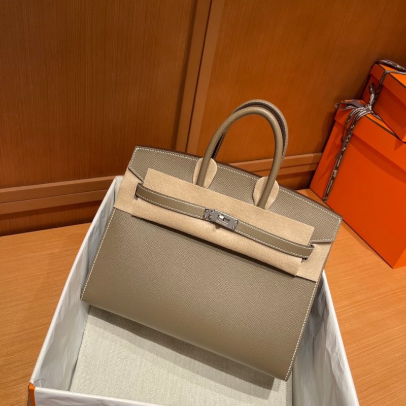 Fake Hermès Birkin Epsom Elephant Grey - top-grade luxury bag dupe