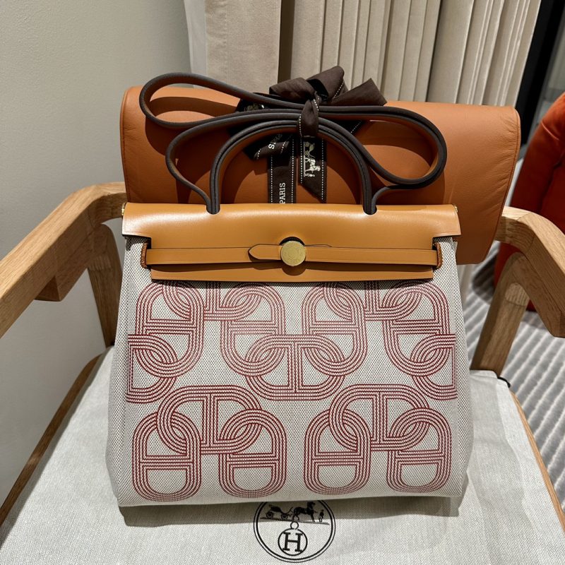 Replica Hermès Herbag 31Cm Circuit Orange - designer handbag clone