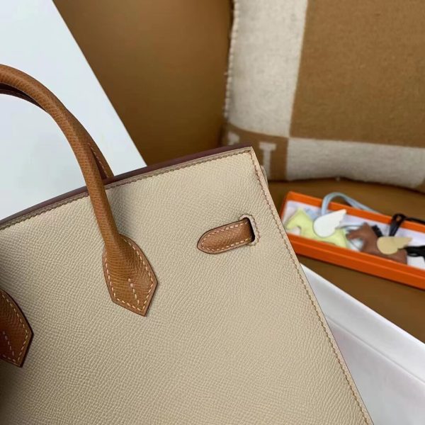 Replica Hermès Birkin Trench Brown Frosted - 1:1 premium replica handbag