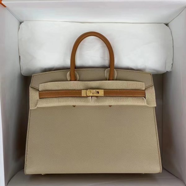 Replica Hermès Birkin Trench Brown Frosted - high-end replica designer purse