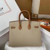 Replica Hermès Birkin Trench Brown Frosted - designer handbag clone