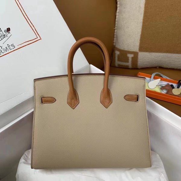 Replica Hermès Birkin Trench Brown Frosted - designer handbag clone