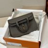 Fake Hermès Halzan Dark Grey - best quality fake designer bag