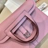 Fake Hermès Halzan Pink - premium superclone handbag