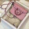 Fake Hermès Halzan Pink - affordable luxury replica bag