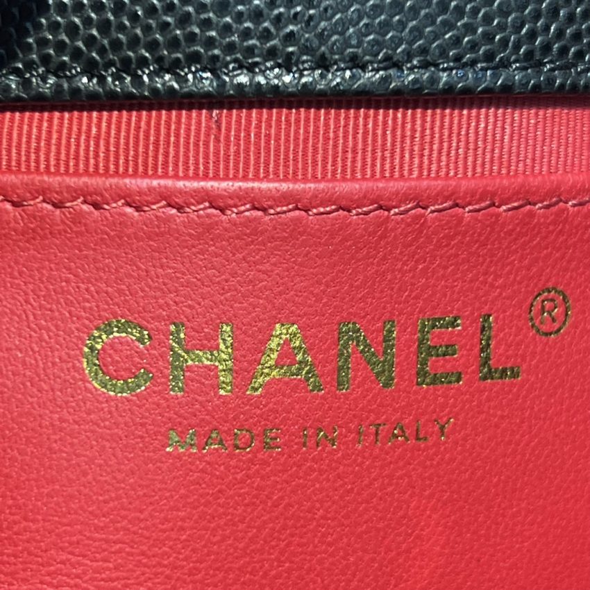 CHANEL 23c Hobo Small Black - chanel 23c hobo black dupe detail 10