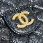 CHANEL 23c Hobo Small Black - chanel 23c hobo black dupe detail 7