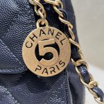 CHANEL 23c Hobo Small Dark Blue - fake chanel hobo dark blue detail 10