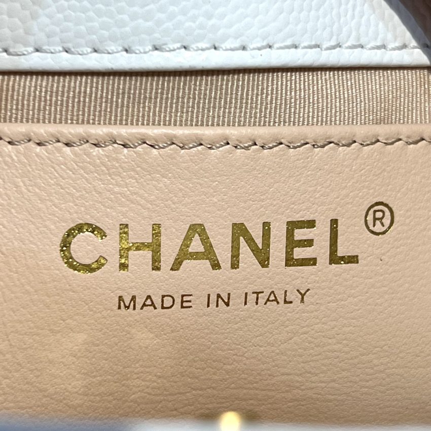 CHANEL 23c Hobo Small White - chanel hobo small white dupe detail 6