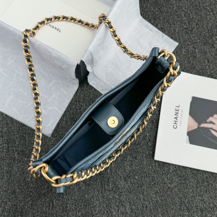 49608_g5 CHANEL 23c Hobo Small Denim - fake chanel hobo denim detail 5