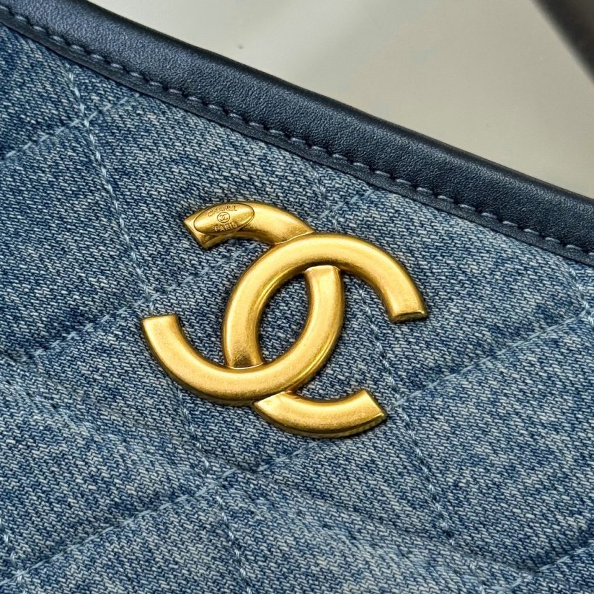 49608_g7 CHANEL 23c Hobo Small Denim - fake chanel hobo denim detail 7
