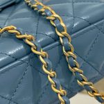 49609_g5 CHANEL 23k Kelly Grey-Blue - chanel kelly grey blue replica detail 5