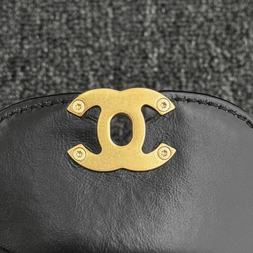CHANEL 23k Kelly Black - fake chanel kelly black detail 4