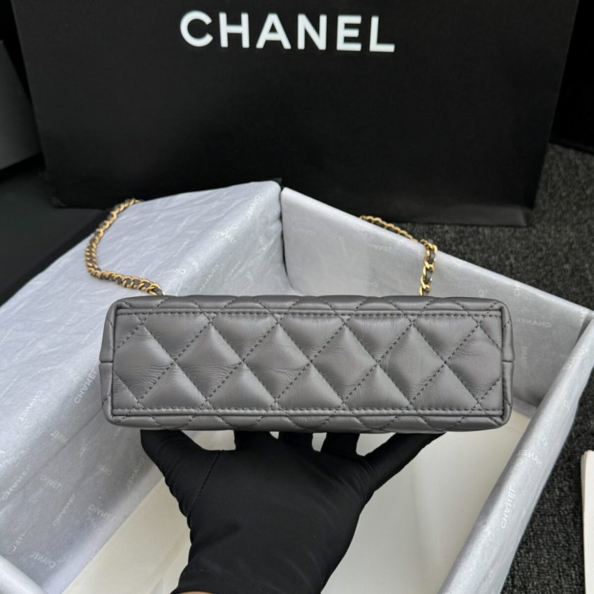 49626_g2 CHANEL 23k Kelly Grey - fake chanel kelly grey detail 2