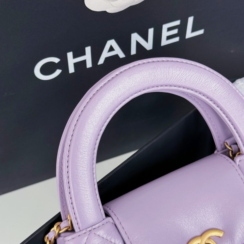 CHANEL 23k Kelly Purple - chanel kelly purple replica detail 1