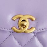 CHANEL 23k Kelly Purple - chanel kelly purple replica detail 2