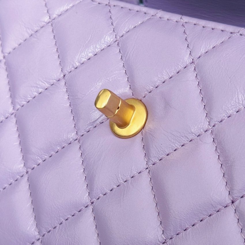CHANEL 23k Kelly Purple - chanel kelly purple replica detail 3