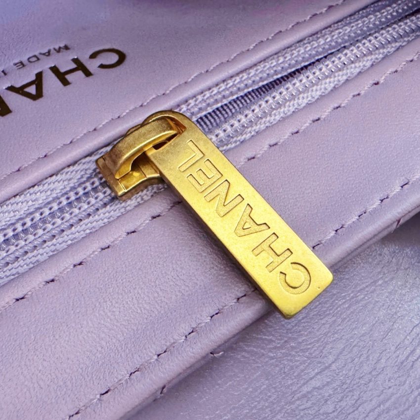 CHANEL 23k Kelly Purple - chanel kelly purple replica detail 5