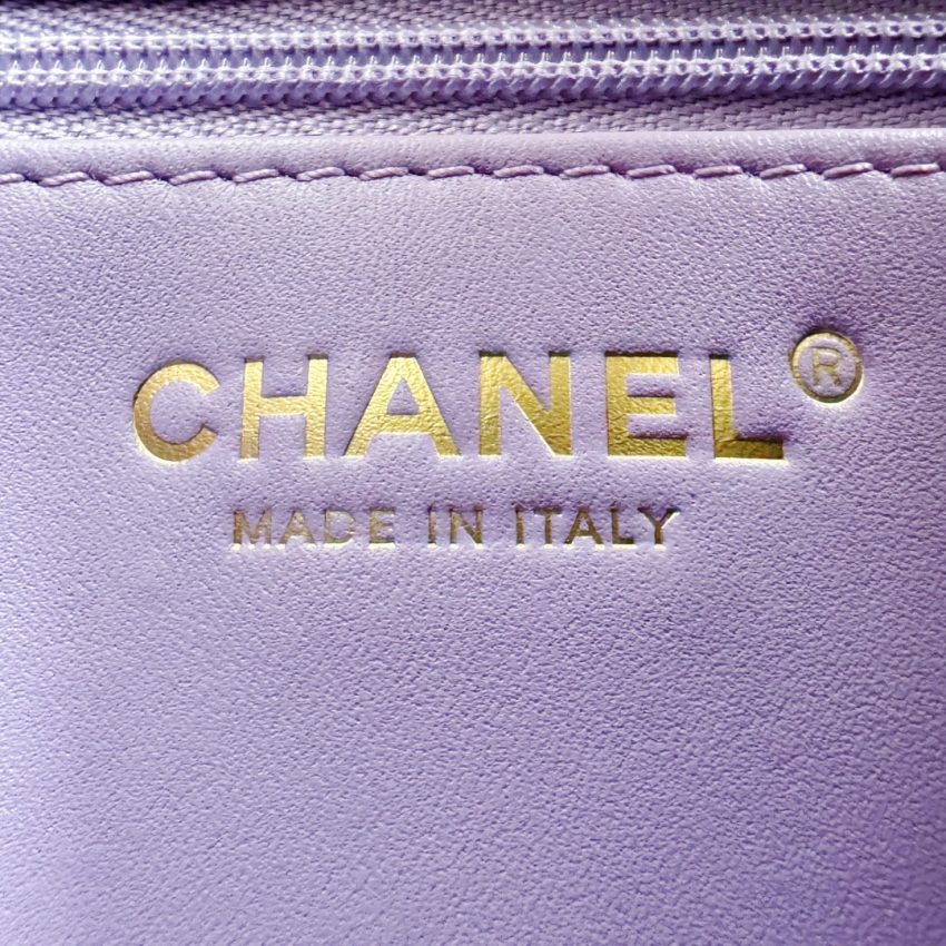 CHANEL 23k Kelly Purple - chanel kelly purple replica detail 6