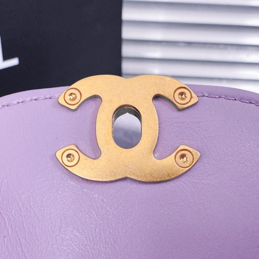 CHANEL 23k Kelly Purple - chanel kelly purple replica detail 7