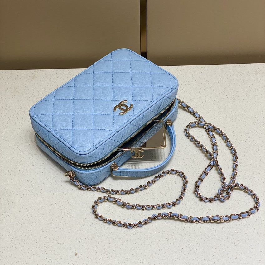 49648_g2 CHANEL 22 Camera Bag Blue - fake chanel camera blue detail 2
